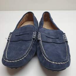 POLO RALPH LAUREN Men Penny Loafers in Blue Suede Size 9.5 D alternative image