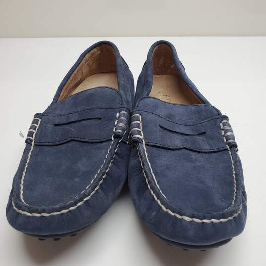 POLO RALPH LAUREN Men Penny Loafers in Blue Suede Size 9.5 D image number 2