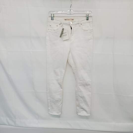 Asos White Cotton Blend Skinny Jeans WM Size 28/26 NWT image number 1