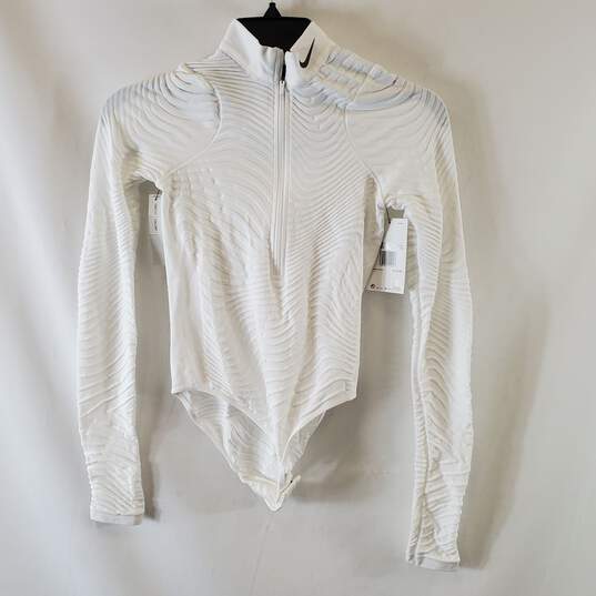 Nike Women White Active Top XS NWT image number 1