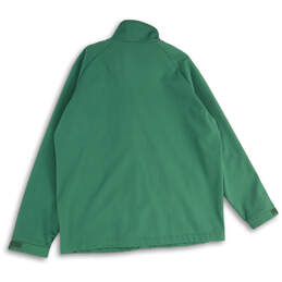 Mens Green Yellow Green Bay Packers Mock Neck Full-Zip Jacket Size XL alternative image