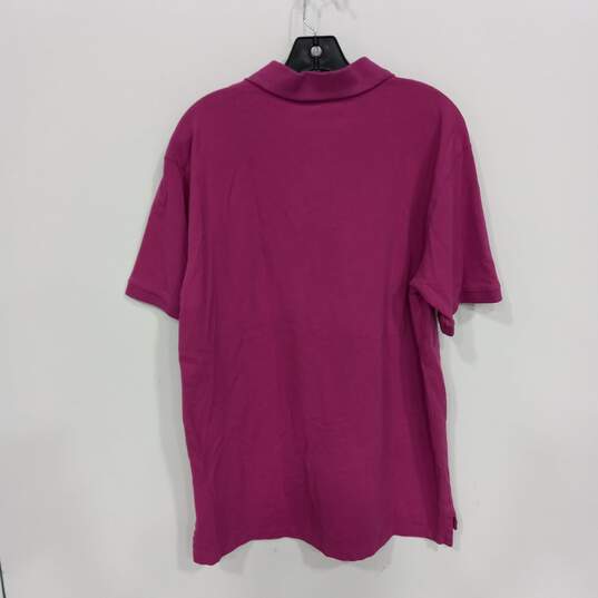 Polo Ralph Lauren Men's Purple Cotton SS Polo Shirt Size LT image number 2