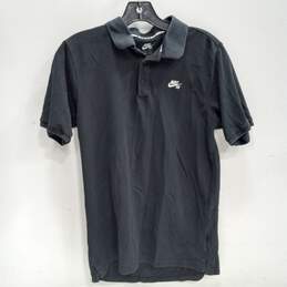 Men's Dri-Fit SB Black Polo Shirt Size S