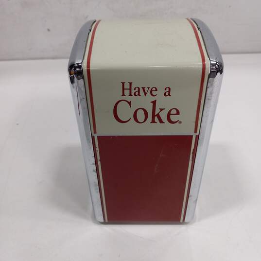 Vintage 1992 COKA-COLA "Have A Coke" Napkin Dispenser image number 1