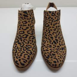 Women's BP Leopard Printed Suede Ankle Bootie Size 6M w/ Box alternative image