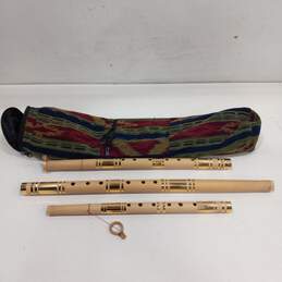 Wooden Flute with Travel Bag