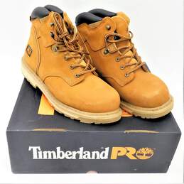 Timberland Pro Pit Boss 6 Inch Steel Toe Brown Boots Men's Shoes Size 11