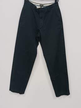 Banana Republic Men's Gavin Black Cotton Chino Pants Size 32/32