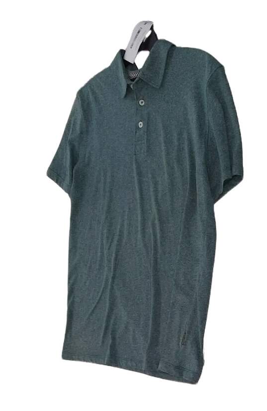 Mens Green Collared Short Sleeve Golf Polo Shirt Size XL image number 2