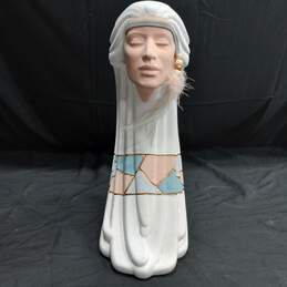 Native American Ceramic Wind Spirit Goddess Statue Sculpture
