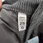 LOFT The Straight Gray Cotton Corduroy Pant WM Size 25 NWT image number 4