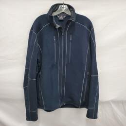 Kuhl's MN's Interceptor Full Zip Dark Blue Fleece and Insulted Jacket Size L