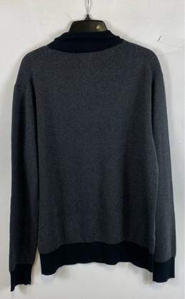 NWT J. Crew Mens Gray Herringbone Long Sleeve Pullover Sweater Size Medium alternative image