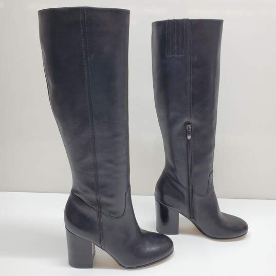 Via Spiga Beckett Leather Knee Hi Boots Inside Zip  Women's Size 6M image number 2