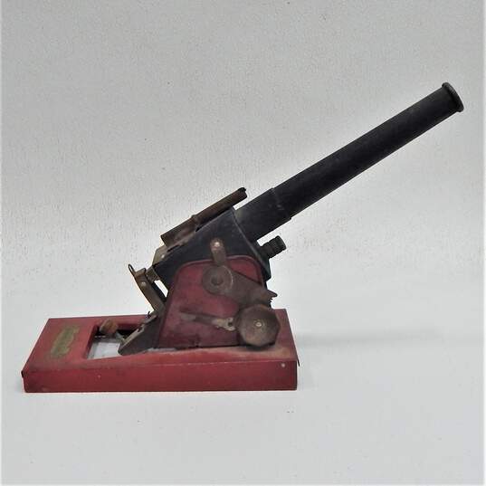 Vintage Baldwin Big Bertha Toy Cannon Model 890 Tin Litho image number 4