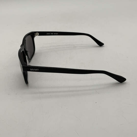 Mens Reveler 001P Black Gray Polarized Full Rim Square Sunglasses w/ Case image number 5