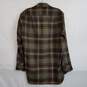 Vintage Pendleton brown wool plaid button up shirt men's size 15 image number 2