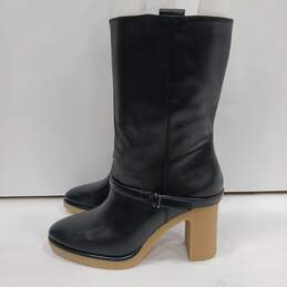 Women's Black Heeled Boots Size 8