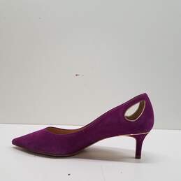 Talbots Erica Cut Out Purple Leather Pumps Women's Size 8.5M alternative image
