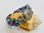 Carolyn Pollack Southwest 925 Mixed Gemstone Concho Cuff Bracelet 19.7g image number 1