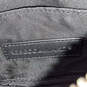 Womens Red Leather Adjustable Strap Outer Pockets Zipper Classic Belt Bag image number 4