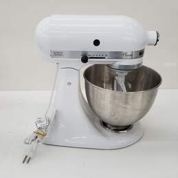 KitchenAid Classic White Model K45SSWH Countertop Mixer w/ Bowl - Parts/Repair Untested