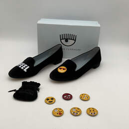 NIB Womens CF667 Black Low Top Block Heel Slip-On Loafer Shoes Size 41 EUR alternative image