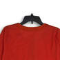 NWT Womens Red Henley Neck Long Sleeve Pullover Blouse Top Size Small image number 4