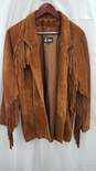Vintage Comint Brown Suede Fringe Jacket Blazer S image number 1