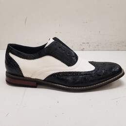 Enzo Romeo Conrad 03 Men's Dress Shoes Black/White Size 13