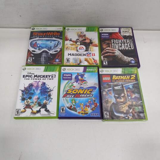 Bundle of 6 Assorted Xbox 360 Video Games image number 2