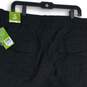 NWT Womens Black Flat Front Slash Pocket Straight Leg Capri Pants Size 20W image number 4