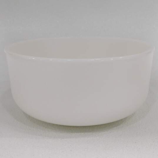 2 Vintage White Milk Glass Mixing Bowls image number 2