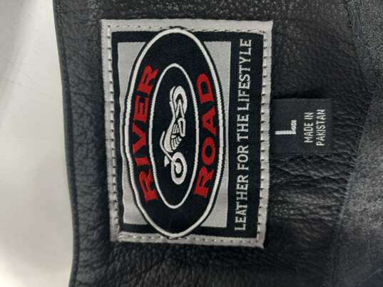 River Road Men's Chaps Black Leather Size L image number 5