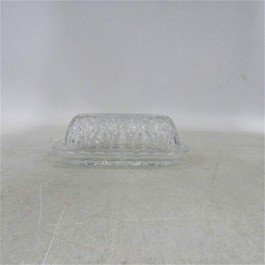 Marquis by Waterford Crystal Canterbury Pattern Covered Butter Dish image number 2