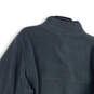 Mens Black Mock Neck Snap T Long Sleeve Fleece Jacket Size L/T 42-44 image number 4