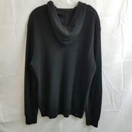 Women's Michael Kors black knit wool blend hoodie XL alternative image