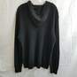 Women's Michael Kors black knit wool blend hoodie XL image number 2