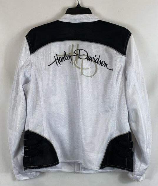 Harley Davidson White Mesh Jacket - Size X Large image number 2