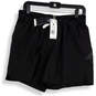 NWT Mens Black Elastic Waist Slash Pocket Pull-On Athletic Shorts Size M image number 1