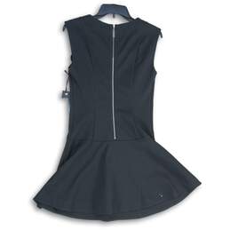 NWT Dex Womens Black Round Neck Sleeveless Back Zip A-Line Dress Size S alternative image