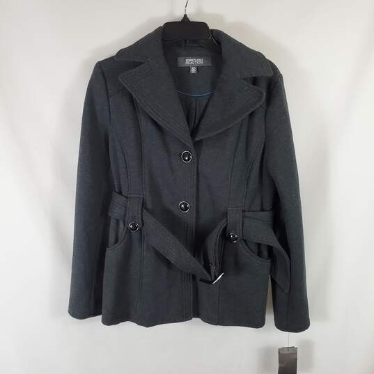Kenneth Cole Women Grey Trench Coat NWT image number 2