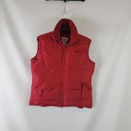 Calvin Klein Woman Red Puffer Vest L