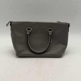 NWT Coach Womens Gray Leather Detachable Strap Double Handle Tote Bag Purse alternative image