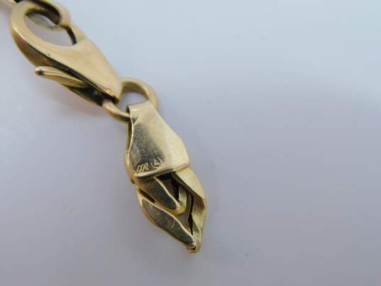 14K Yellow Gold Chain Bracelet For Repair 8.3g image number 4