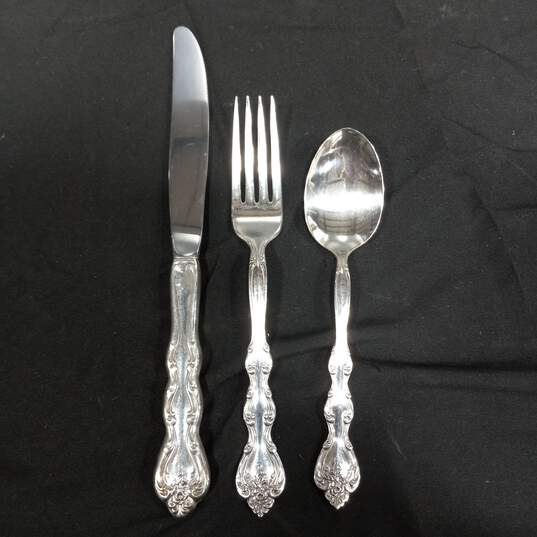 Set of International Silverplate Flatware In Wooden Box/Case image number 6