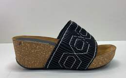 Donald Pliner Cork Wedge Slide Sandals Heels Shoes Size 9 B