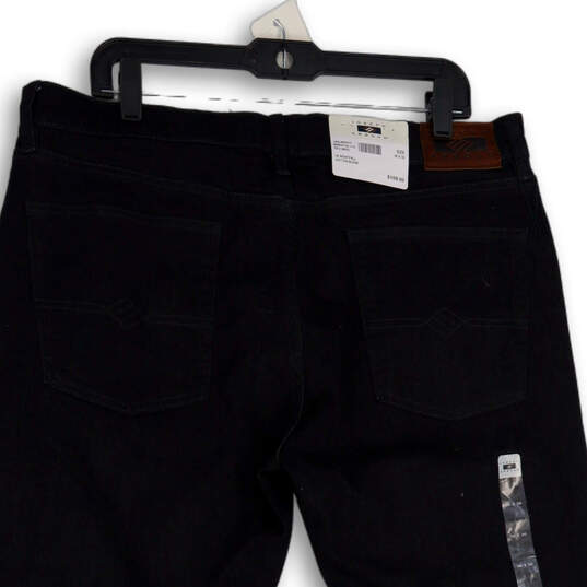 NWT Mens Blue Denim Dark Wash 5 Pocket Design Straight Leg Jeans Size 36x30 image number 4