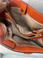 Andrew Marc, New York Orange Handbag w Shoulder Strap image number 4