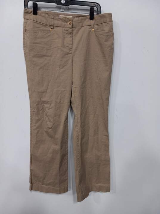 Michael Kors Tan Chino Pants Women's Size 8 image number 1